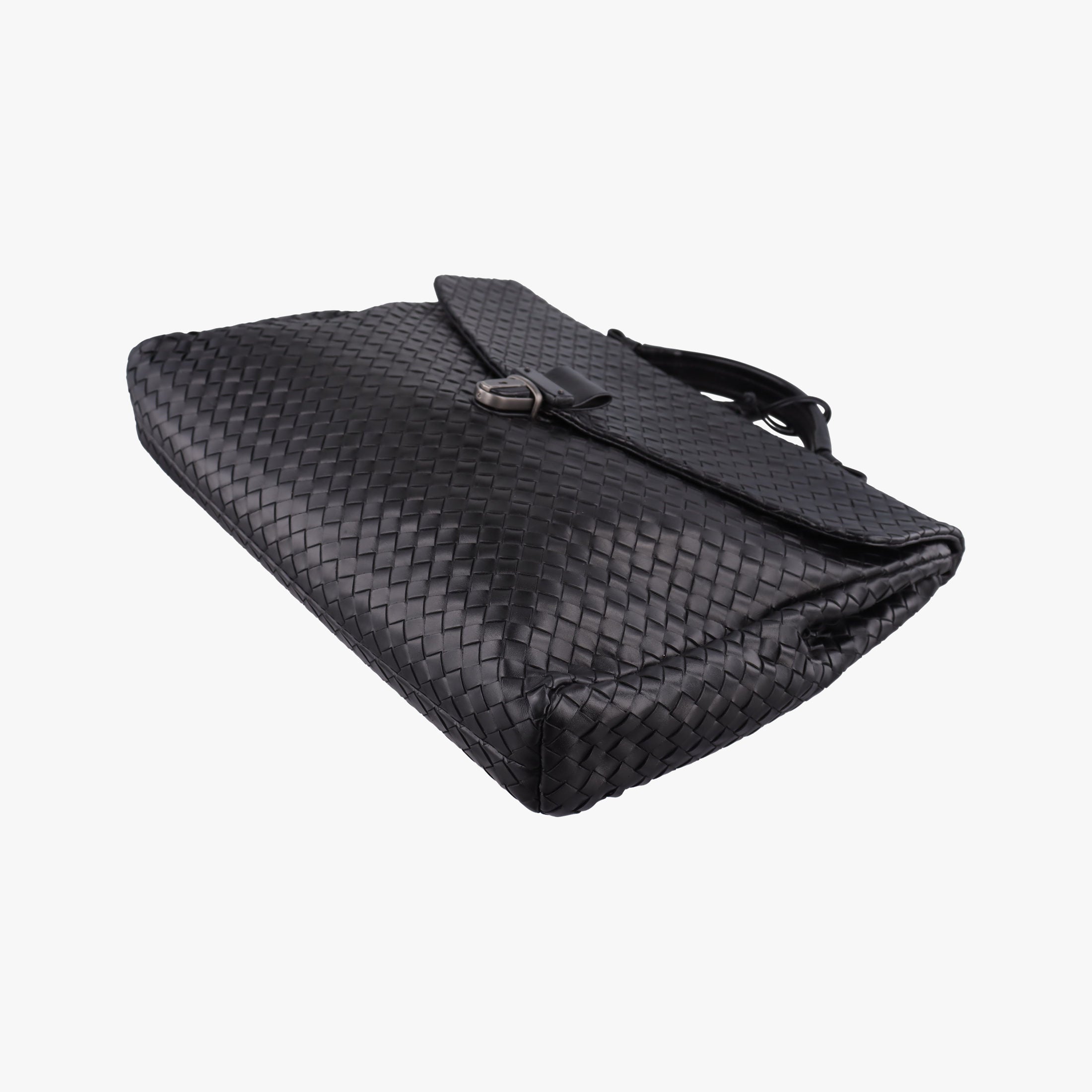 Vintage Bottega Veneta Intrecciato Black lambskin  handbag | stylenewstar