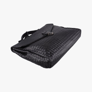 Vintage Bottega Veneta Intrecciato Black lambskin  handbag | stylenewstar