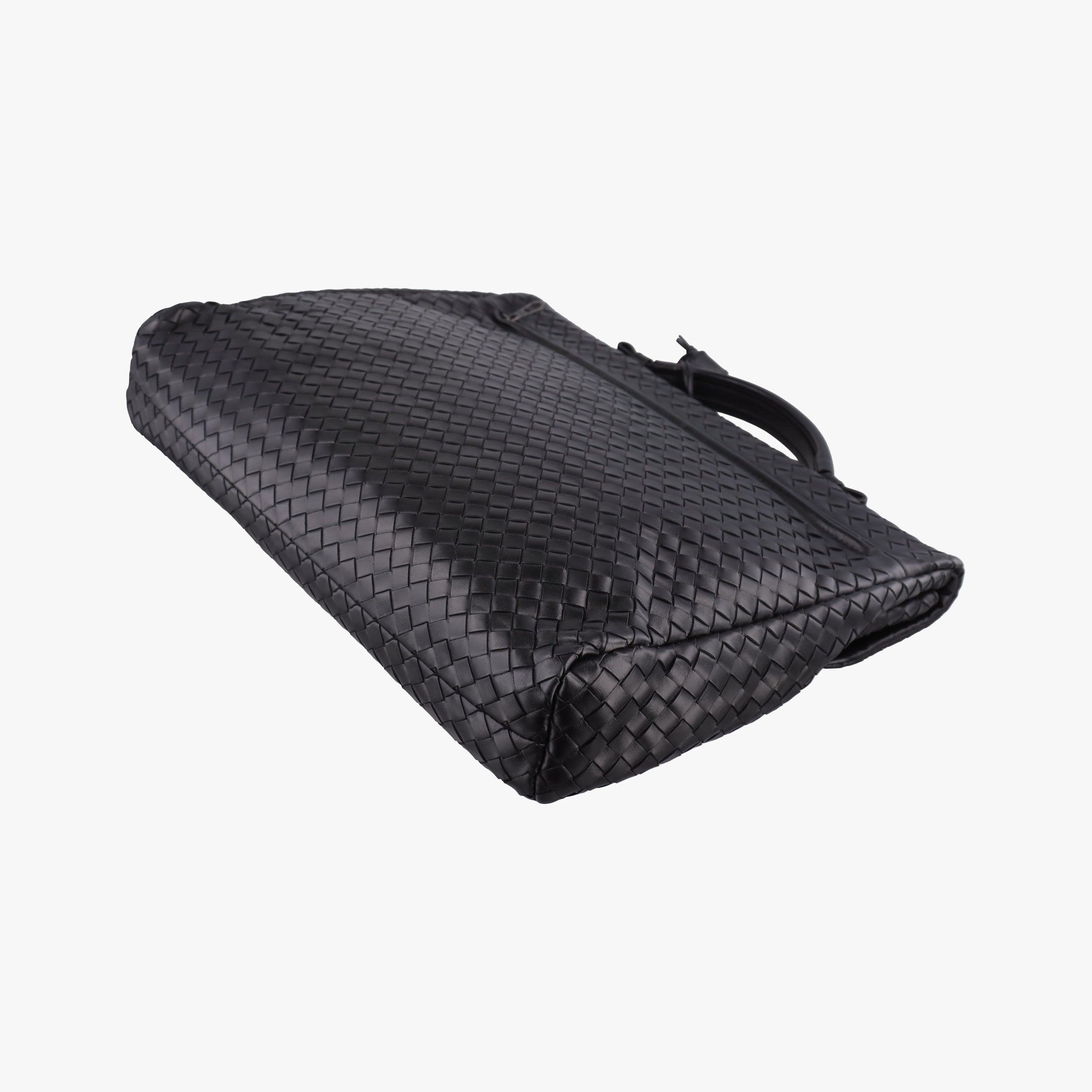 Vintage Bottega Veneta Intrecciato Black lambskin  handbag | stylenewstar