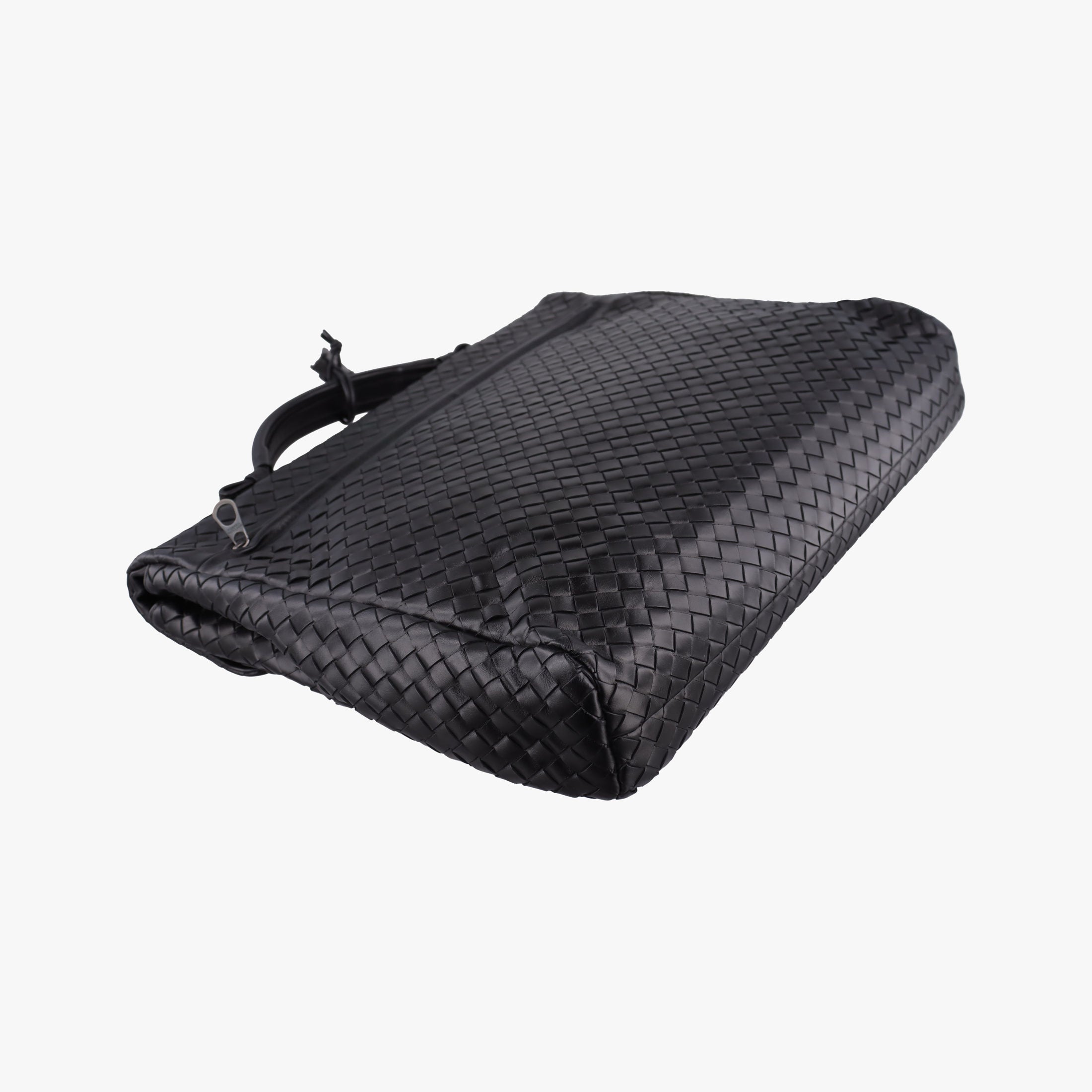 Vintage Bottega Veneta Intrecciato Black lambskin  handbag | stylenewstar