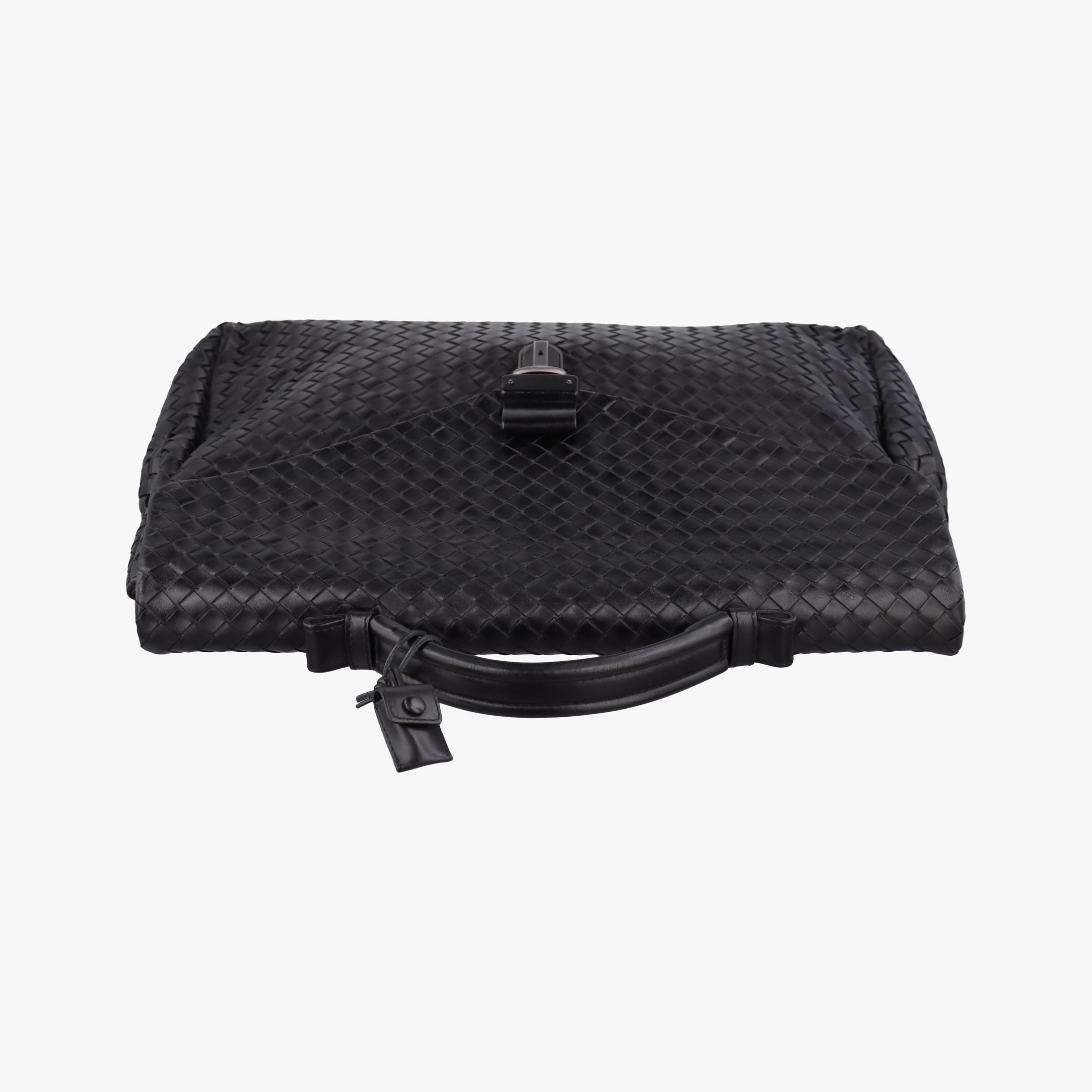Vintage Bottega Veneta Intrecciato Black lambskin  handbag | stylenewstar