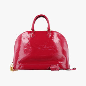 Pre-owned Louis Vuitton Alma GM pomme d'amour Vernis M93596 handbag | stylenewstar