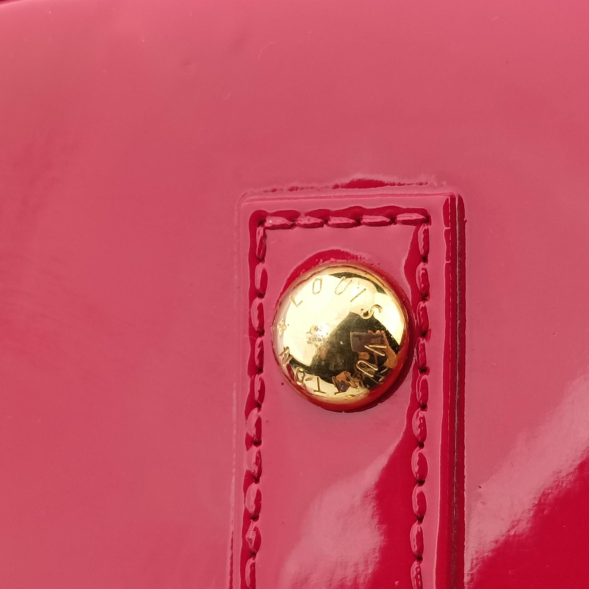 Pre-owned Louis Vuitton Alma GM pomme d'amour Vernis M93596 handbag | stylenewstar