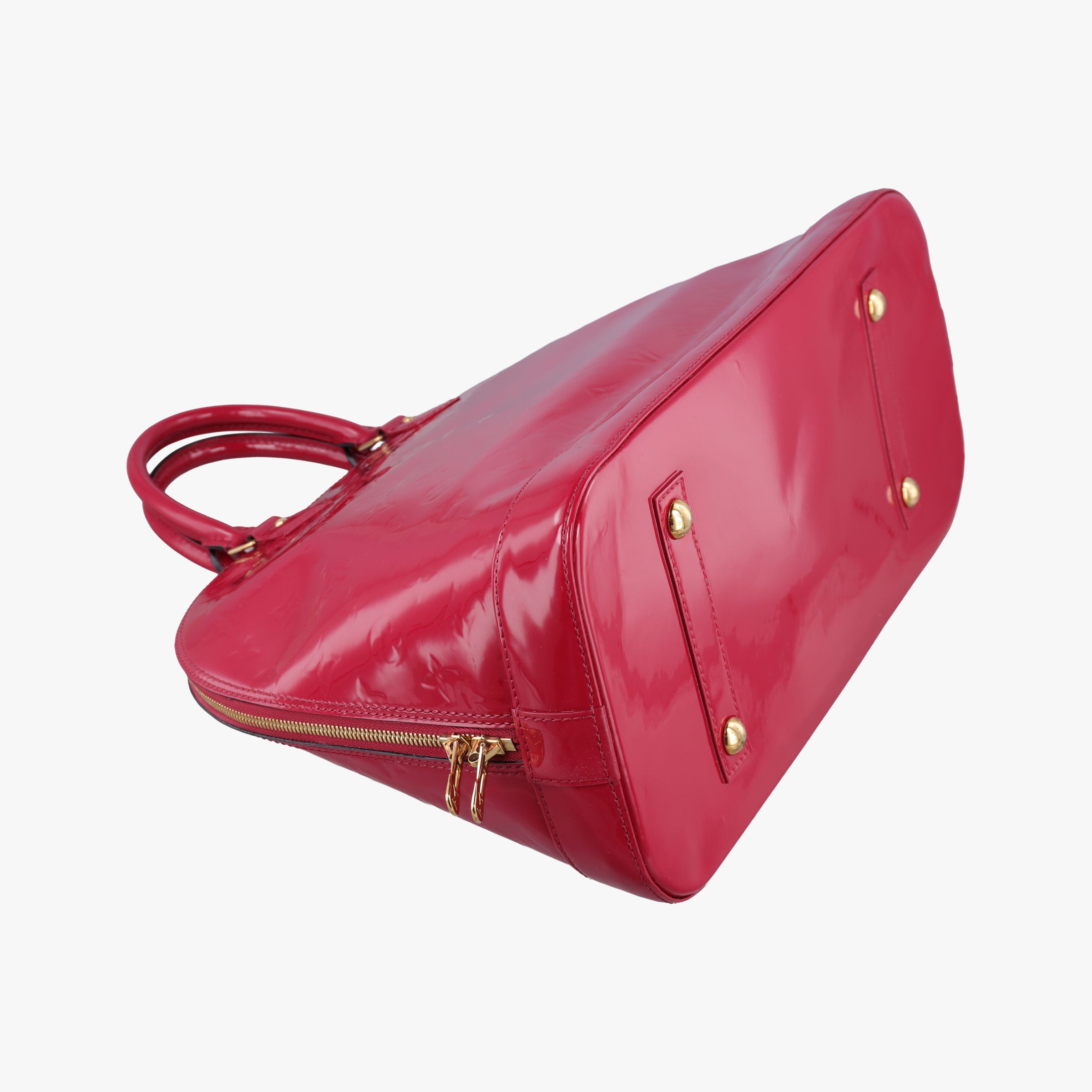 Pre-owned Louis Vuitton Alma GM pomme d'amour Vernis M93596 handbag | stylenewstar