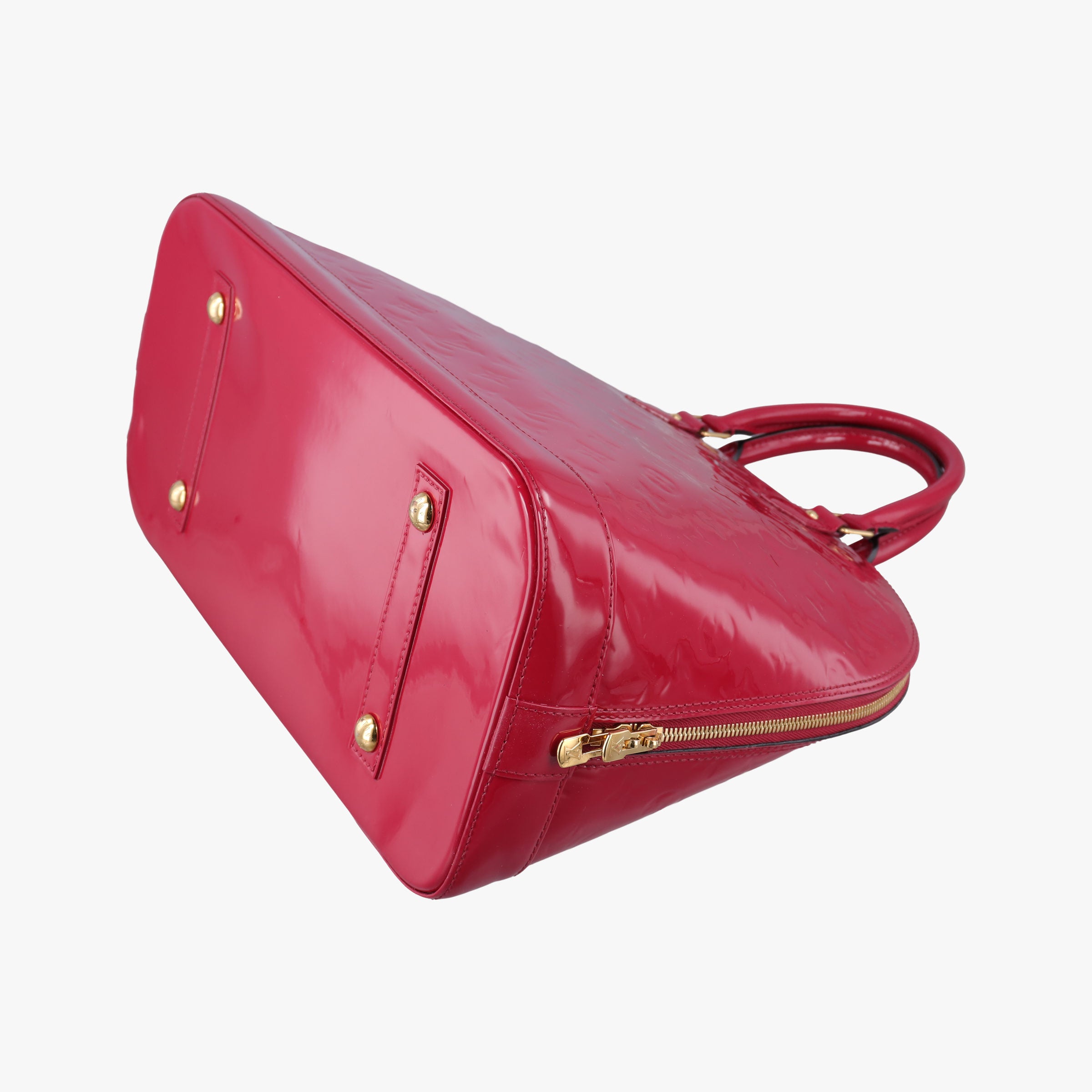 Pre-owned Louis Vuitton Alma GM pomme d'amour Vernis M93596 handbag | stylenewstar