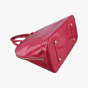 Pre-owned Louis Vuitton Alma GM pomme d'amour Vernis M93596 handbag | stylenewstar