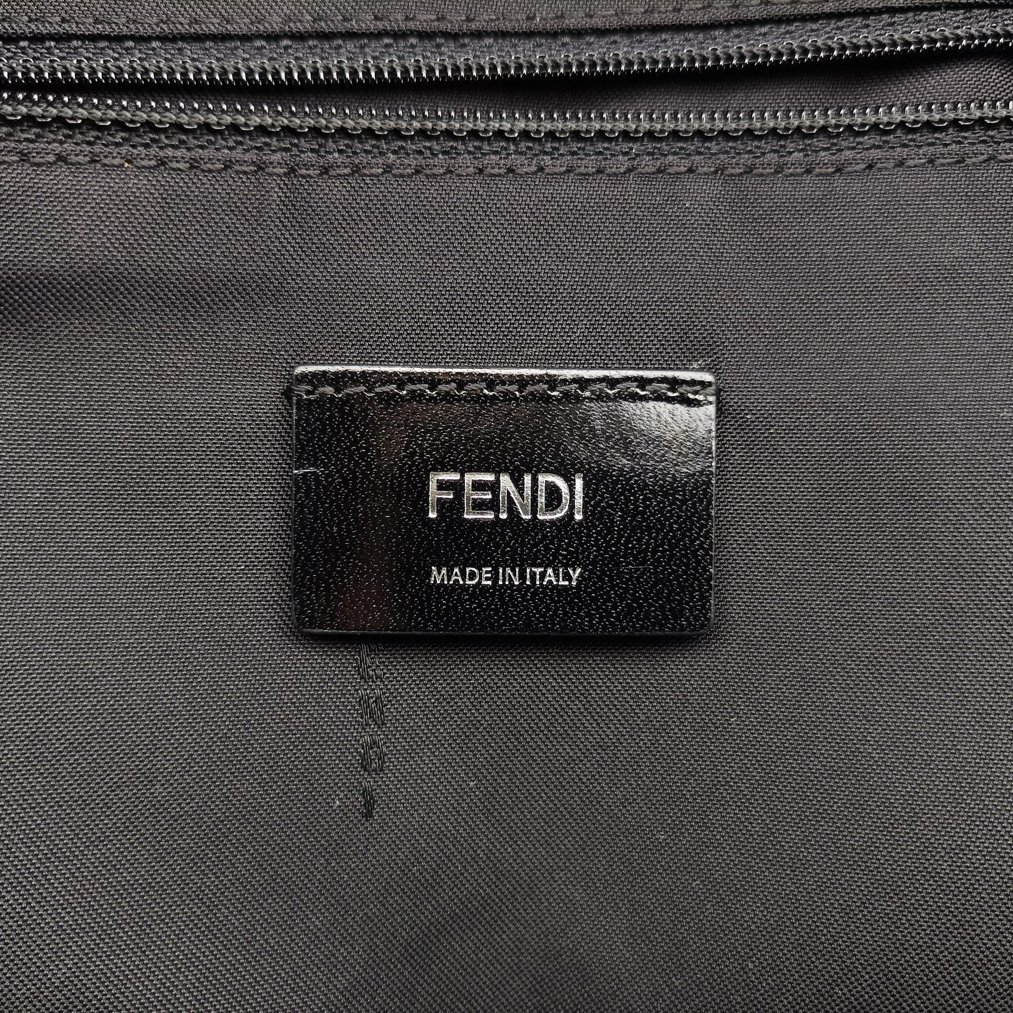 Pre-owned Fendi monster bag bugs Red x Black Nylon x leather 7VZ012 backpack/rucksack | stylenewstar