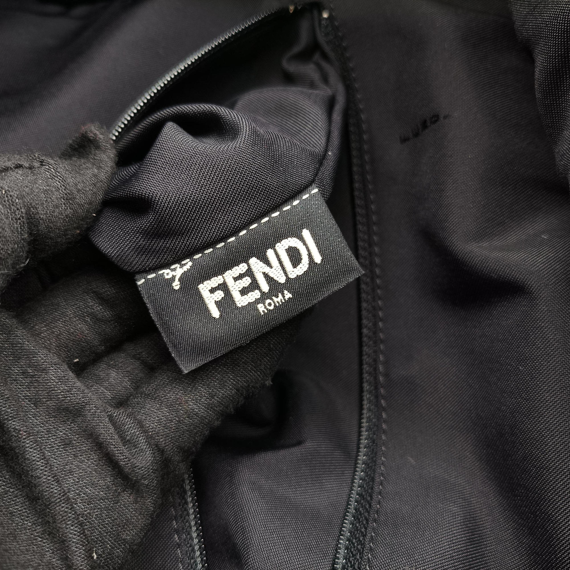 Pre-owned Fendi monster bag bugs Red x Black Nylon x leather 7VZ012 backpack/rucksack | stylenewstar