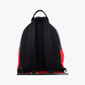 Pre-owned Fendi monster bag bugs Red x Black Nylon x leather 7VZ012 backpack/rucksack | stylenewstar
