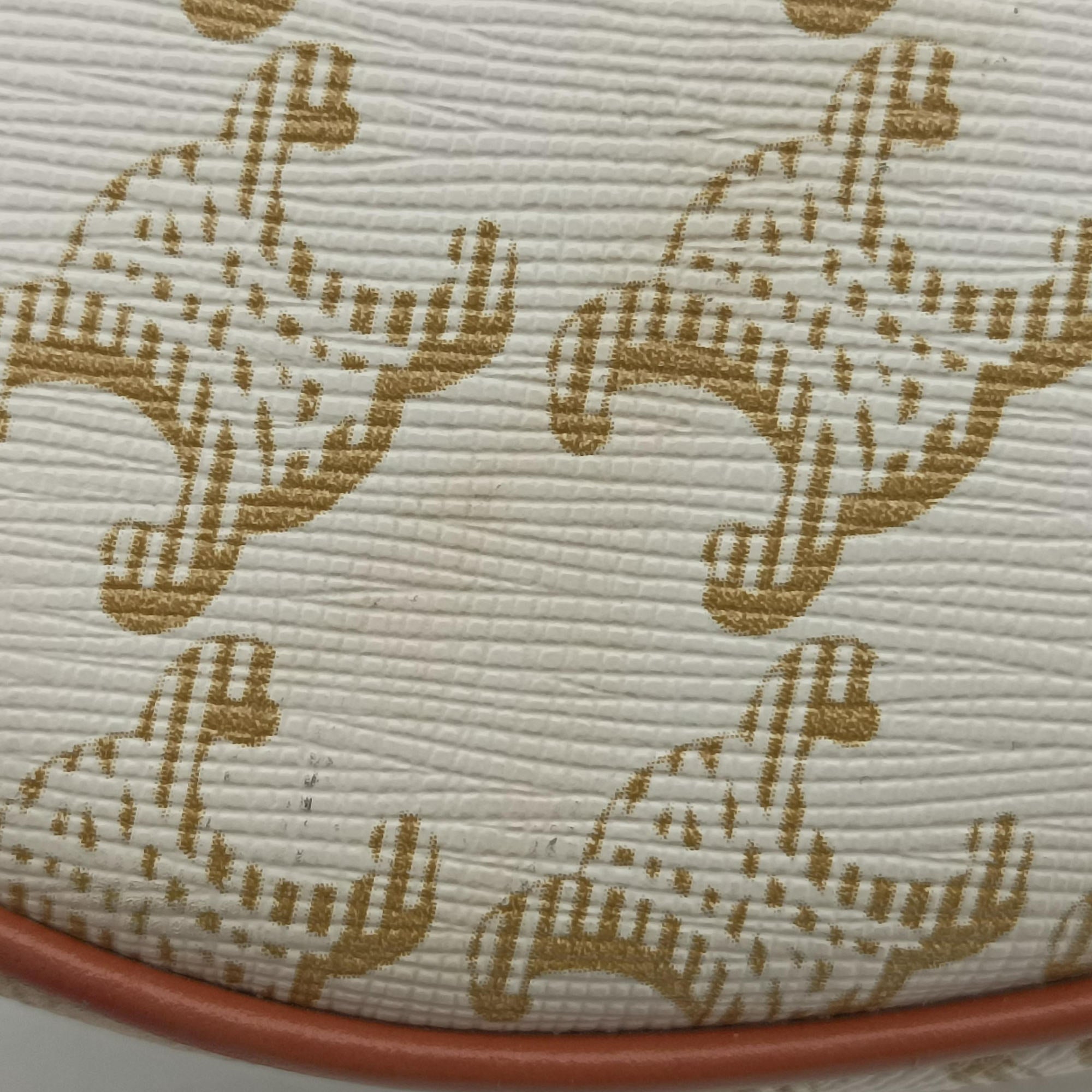 Pre-owned Celine Triomphe AVA White PVC coated canvas  shoulderbag | stylenewstar