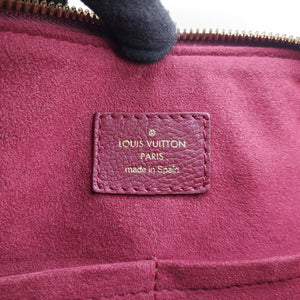 Pre-owned Louis Vuitton PALLAS Brown×RAISIN Monogram Canvas×calf leather M42810 shoulderbag | stylenewstar