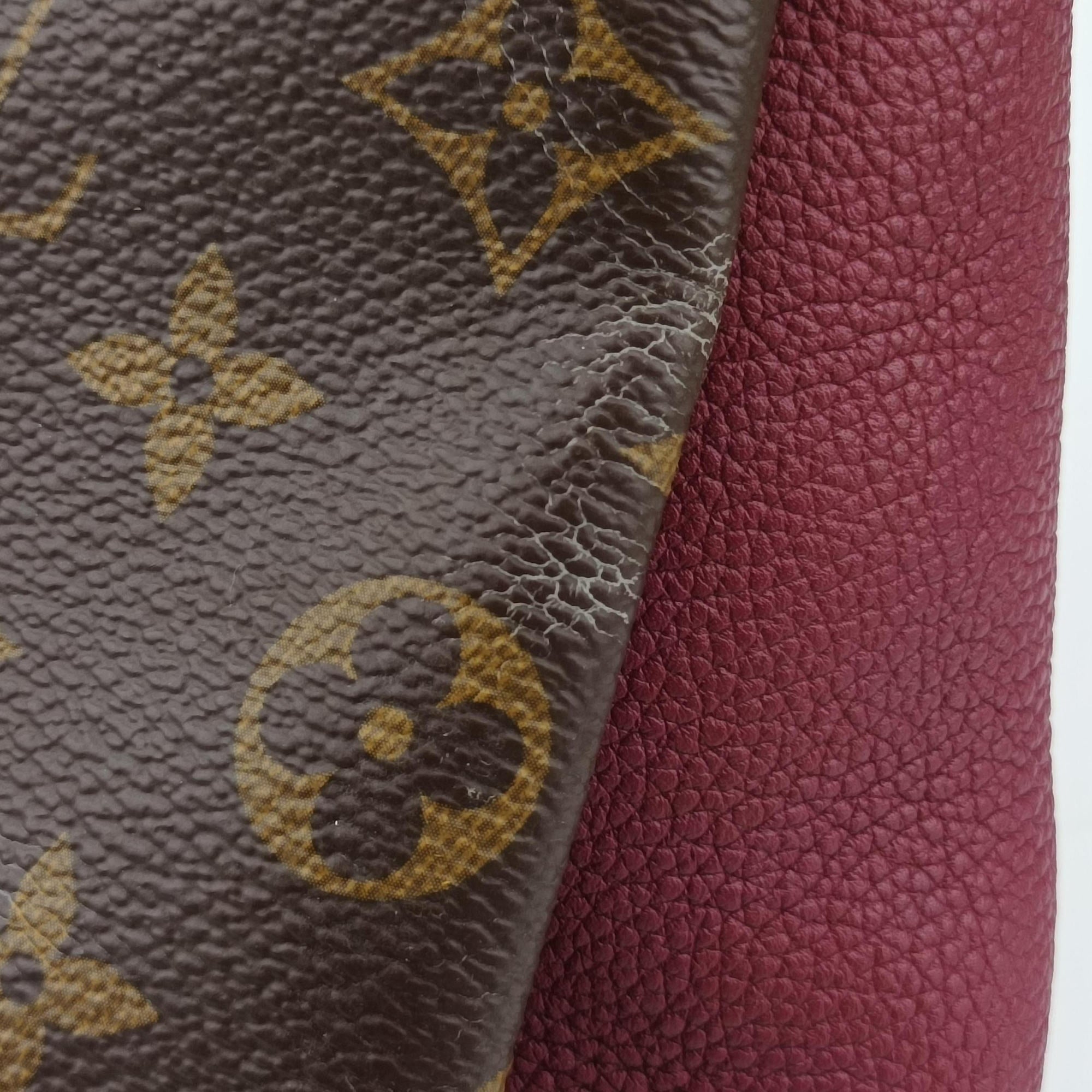 Pre-owned Louis Vuitton PALLAS Brown×RAISIN Monogram Canvas×calf leather M42810 shoulderbag | stylenewstar