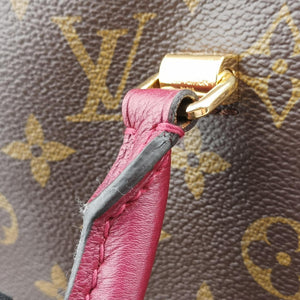Pre-owned Louis Vuitton PALLAS Brown×RAISIN Monogram Canvas×calf leather M42810 shoulderbag | stylenewstar