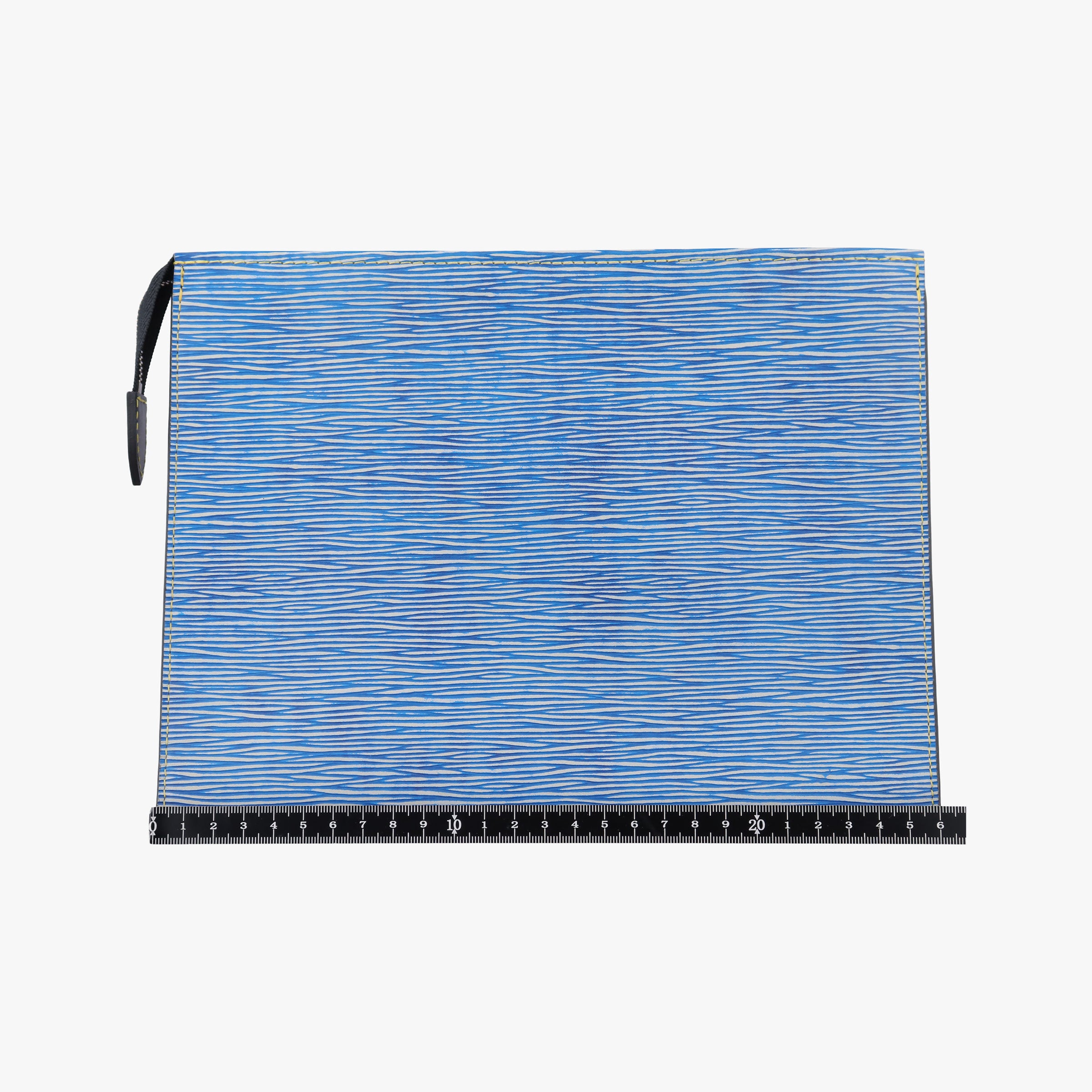 Pre-owned Louis Vuitton Poche Toilette Bag Denim Epi M54654 clutchbag | stylenewstar