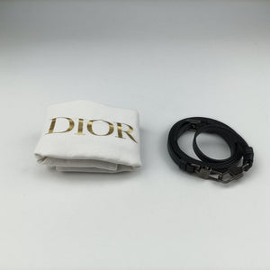 Pre-owned Christian Dior Houndstooth vanity bag Black and White Leather  shoulderbag | stylenewstar