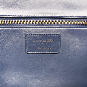Pre-owned Christian Dior 30 Montaigne Navy leather  shoulderbag | stylenewstar