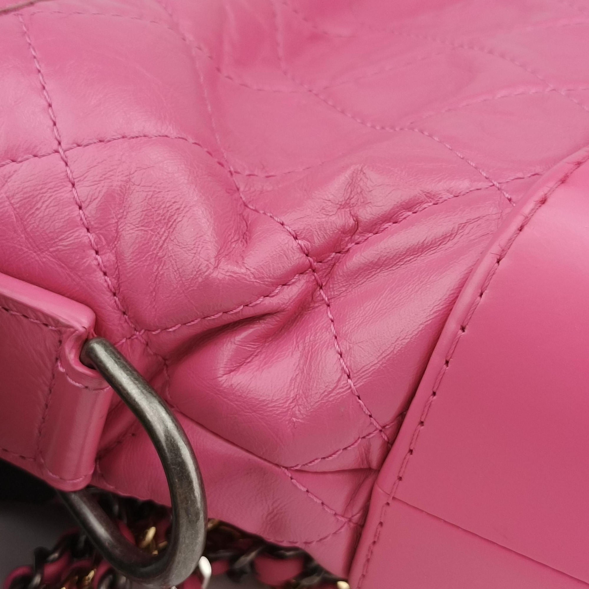 Pre-owned Chanel GABRIELLE Pink lambskin A91810 shoulderbag | stylenewstar