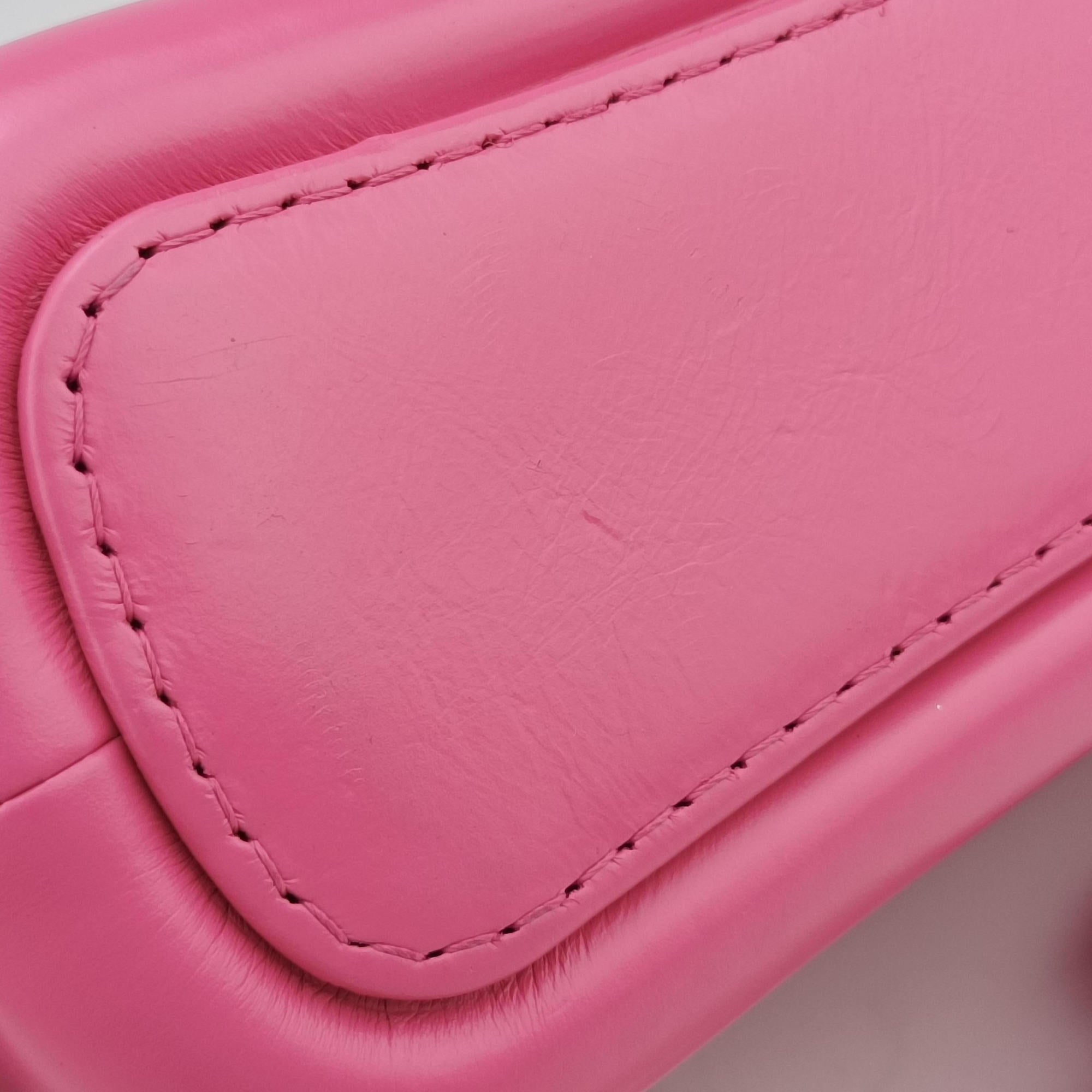 Pre-owned Chanel GABRIELLE Pink lambskin A91810 shoulderbag | stylenewstar