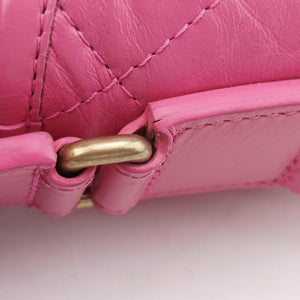 Pre-owned Chanel GABRIELLE Pink lambskin A91810 shoulderbag | stylenewstar