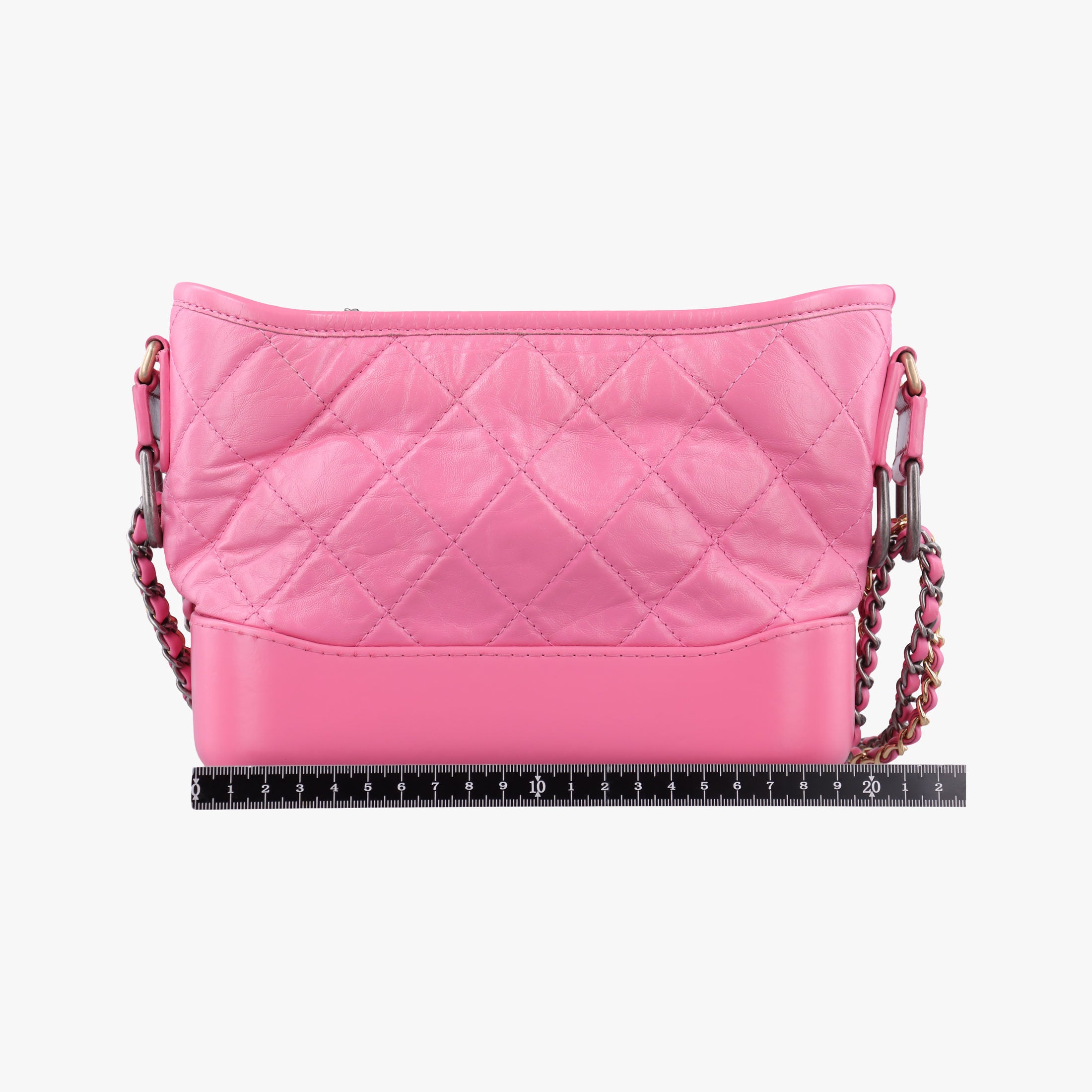 Pre-owned Chanel GABRIELLE Pink lambskin A91810 shoulderbag | stylenewstar