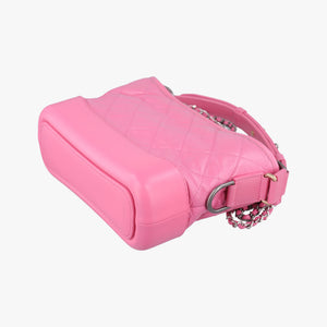 Pre-owned Chanel GABRIELLE Pink lambskin A91810 shoulderbag | stylenewstar