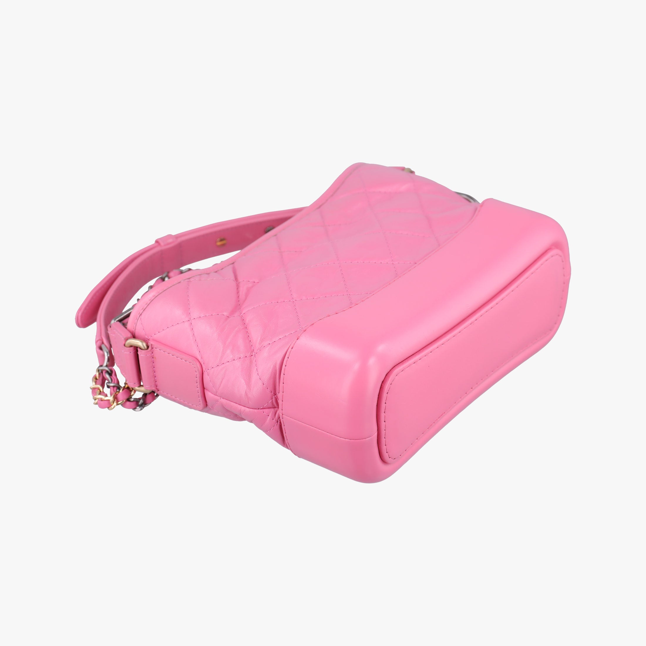 Pre-owned Chanel GABRIELLE Pink lambskin A91810 shoulderbag | stylenewstar