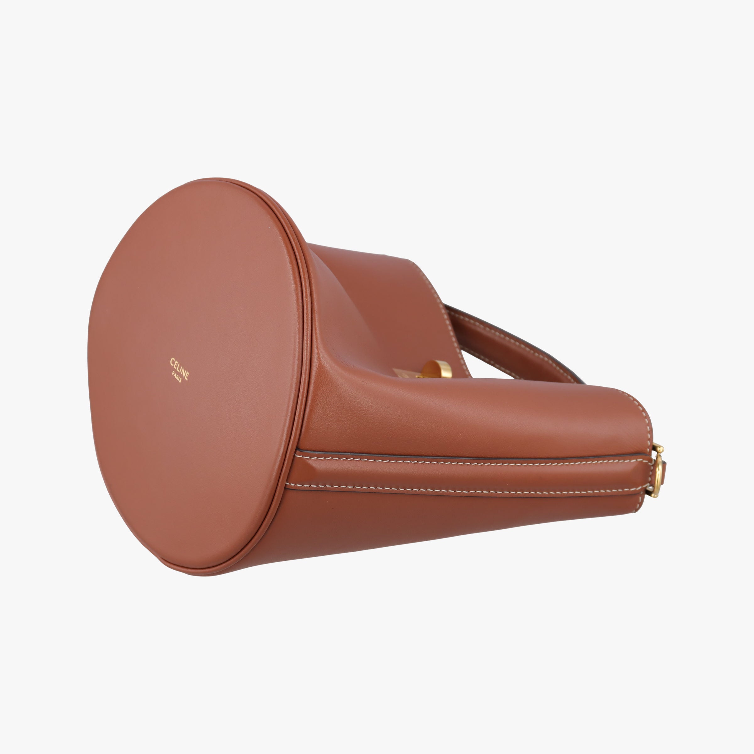 Vintage Celine Bucket 16 Brown Leather 195573 shoulderbag | stylenewstar
