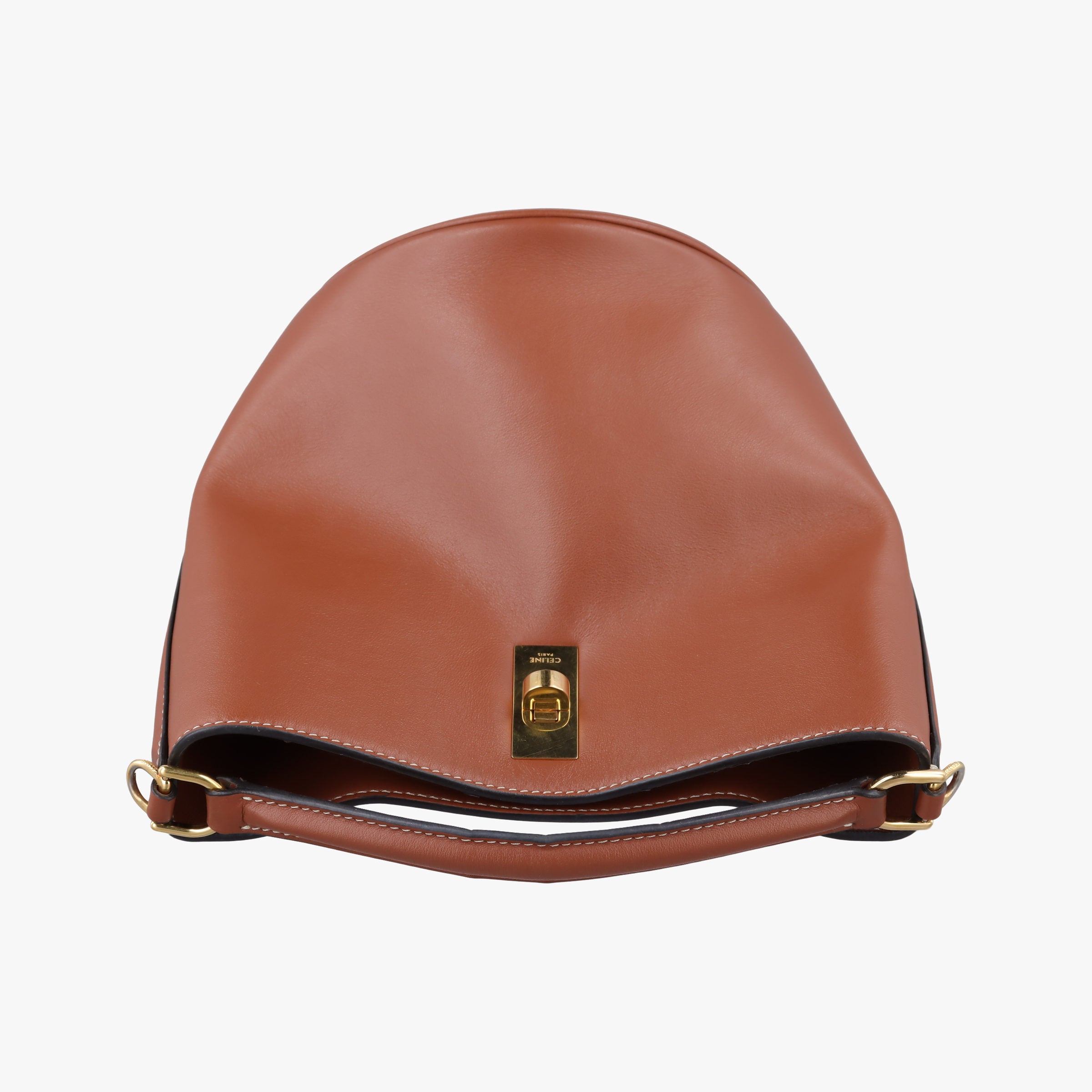 Vintage Celine Bucket 16 Brown Leather 195573 shoulderbag | stylenewstar