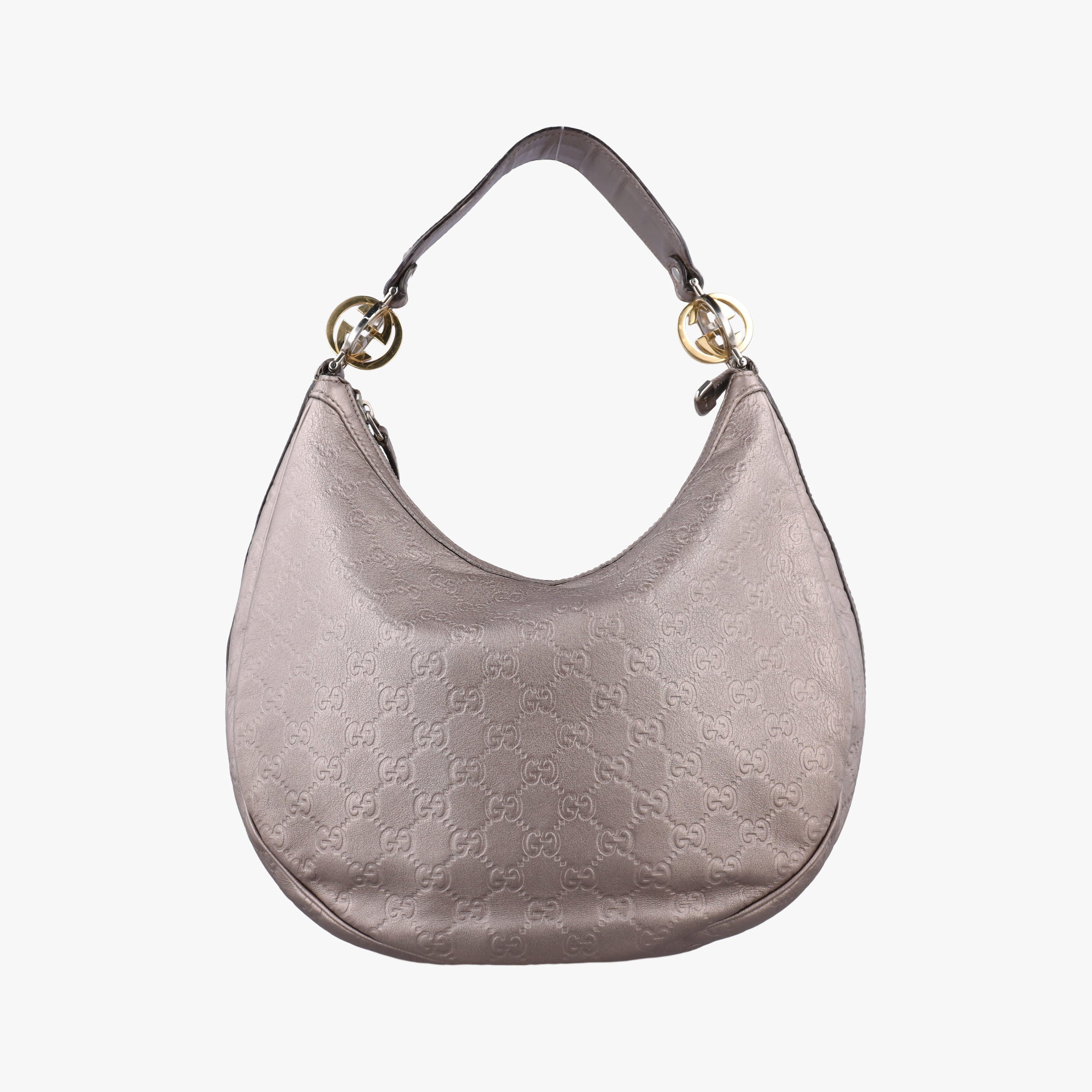 Vintage Gucci GG Twins Hobo Golden Leather 232962 shoulderbag | stylenewstar