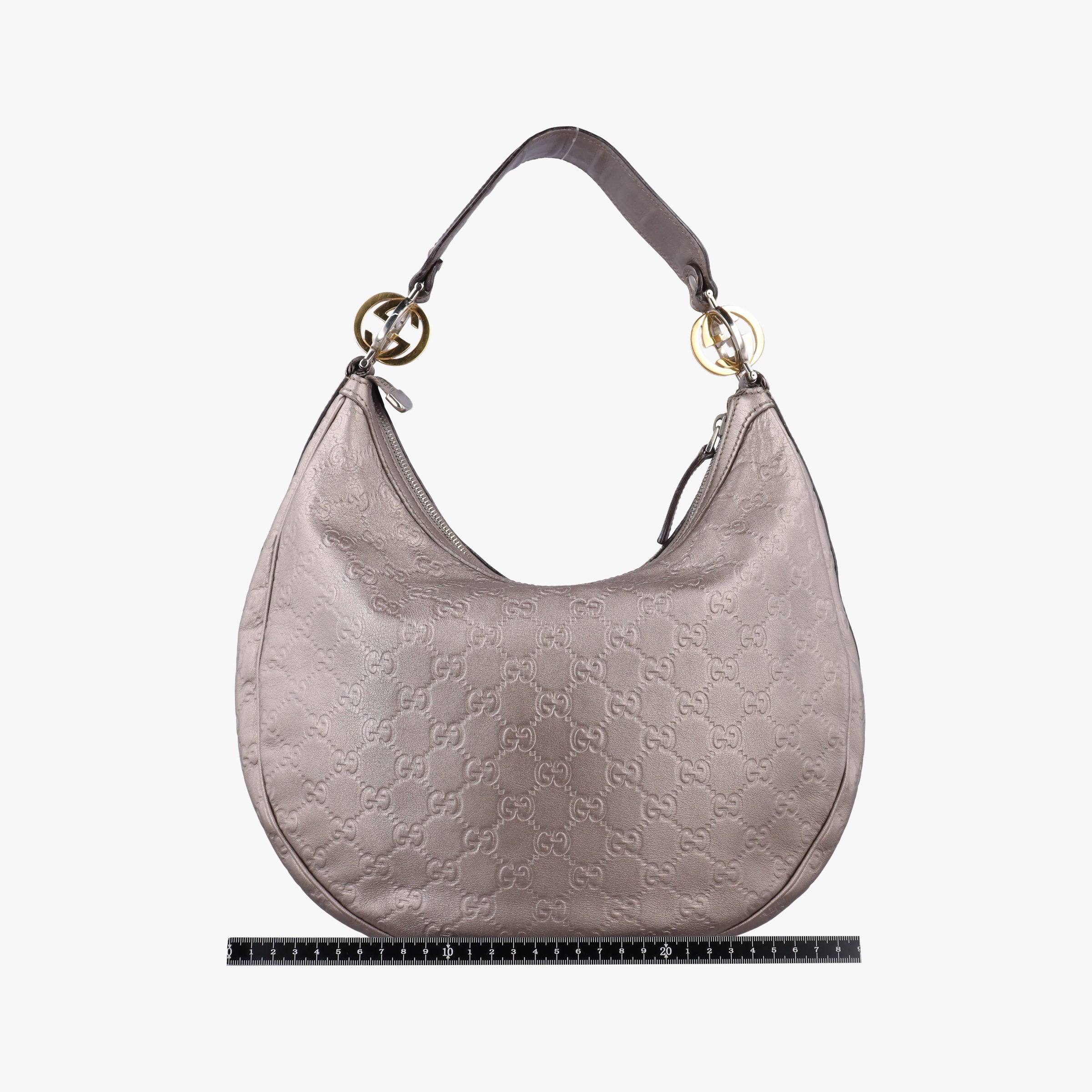Vintage Gucci GG Twins Hobo Golden Leather 232962 shoulderbag | stylenewstar