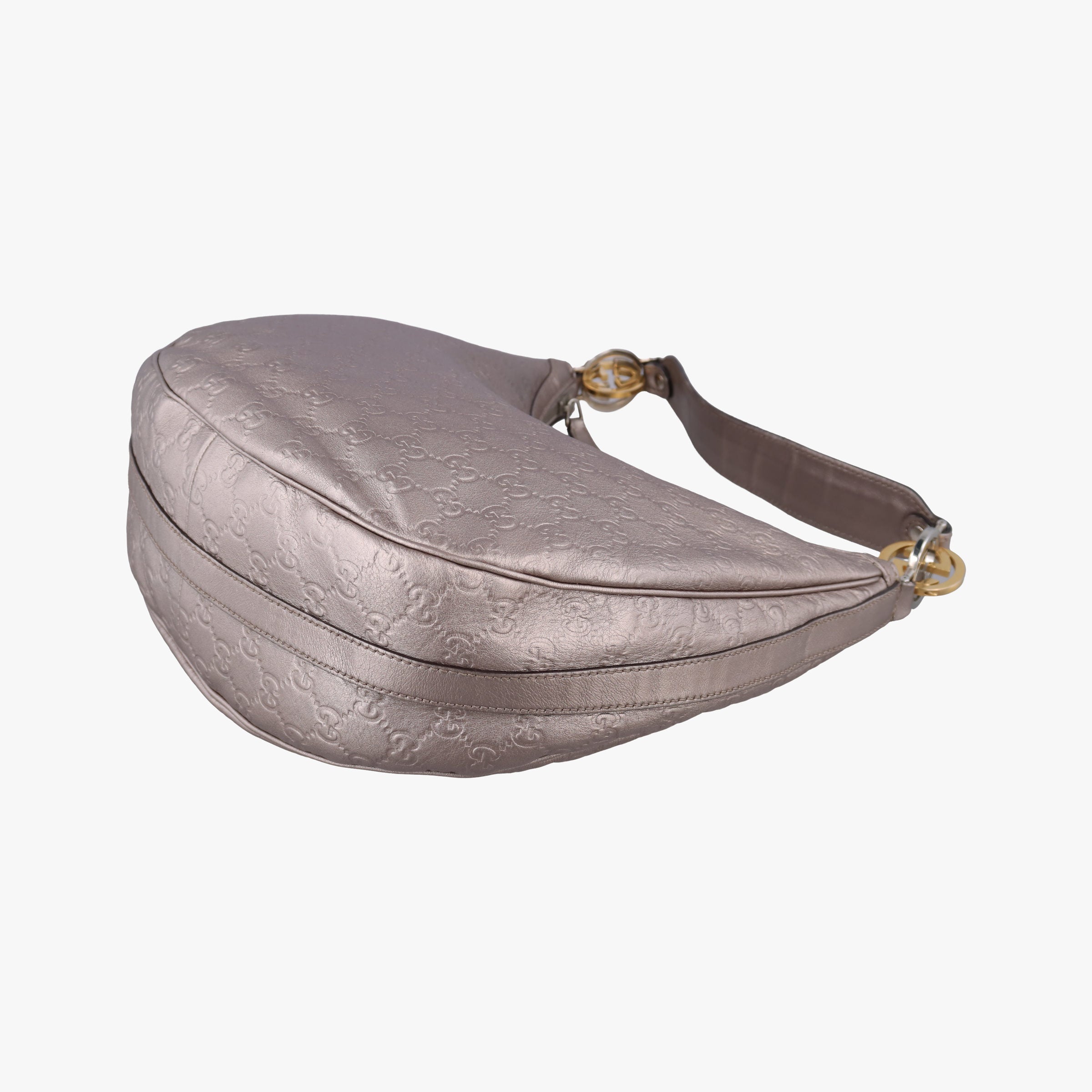Vintage Gucci GG Twins Hobo Golden Leather 232962 shoulderbag | stylenewstar