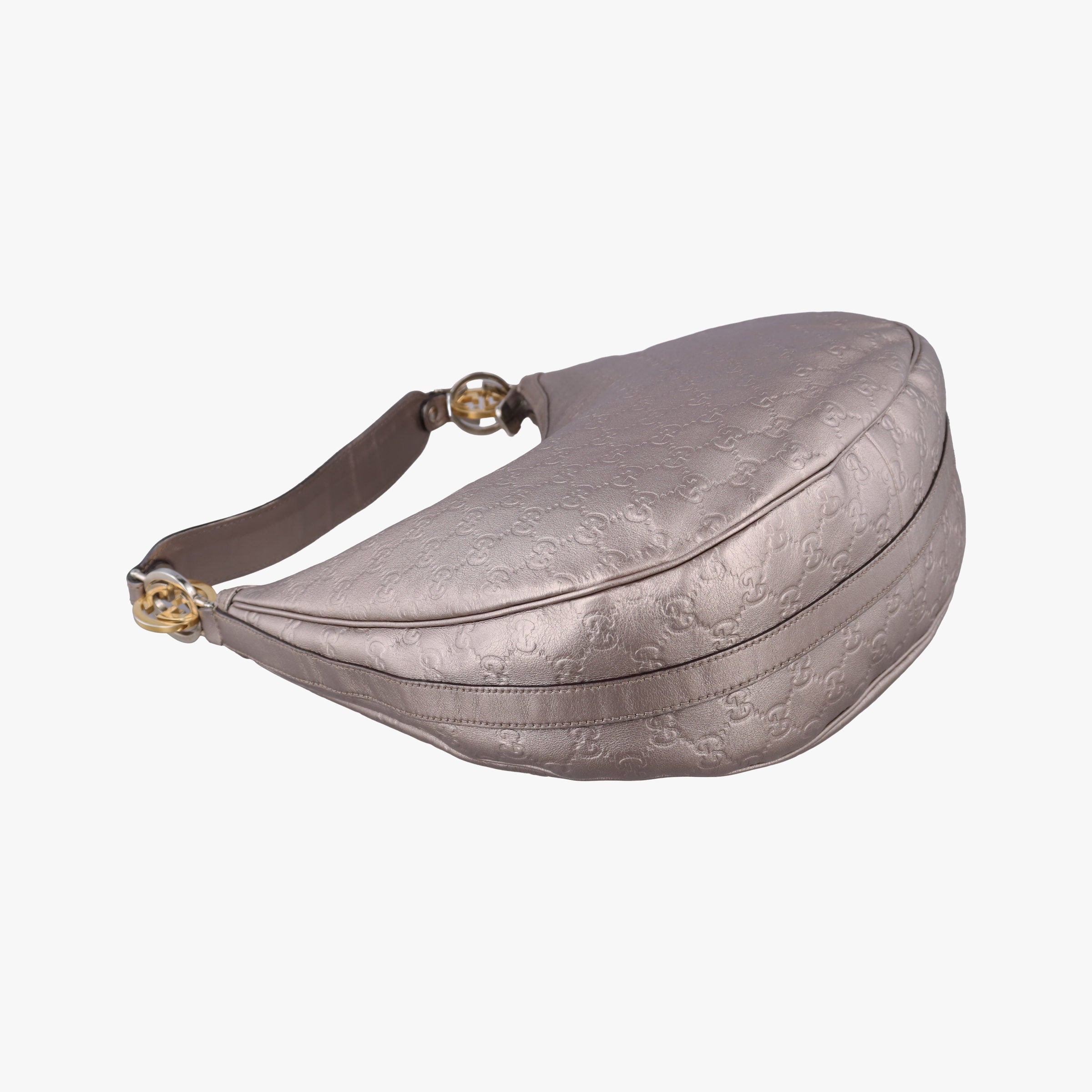 Vintage Gucci GG Twins Hobo Golden Leather 232962 shoulderbag | stylenewstar