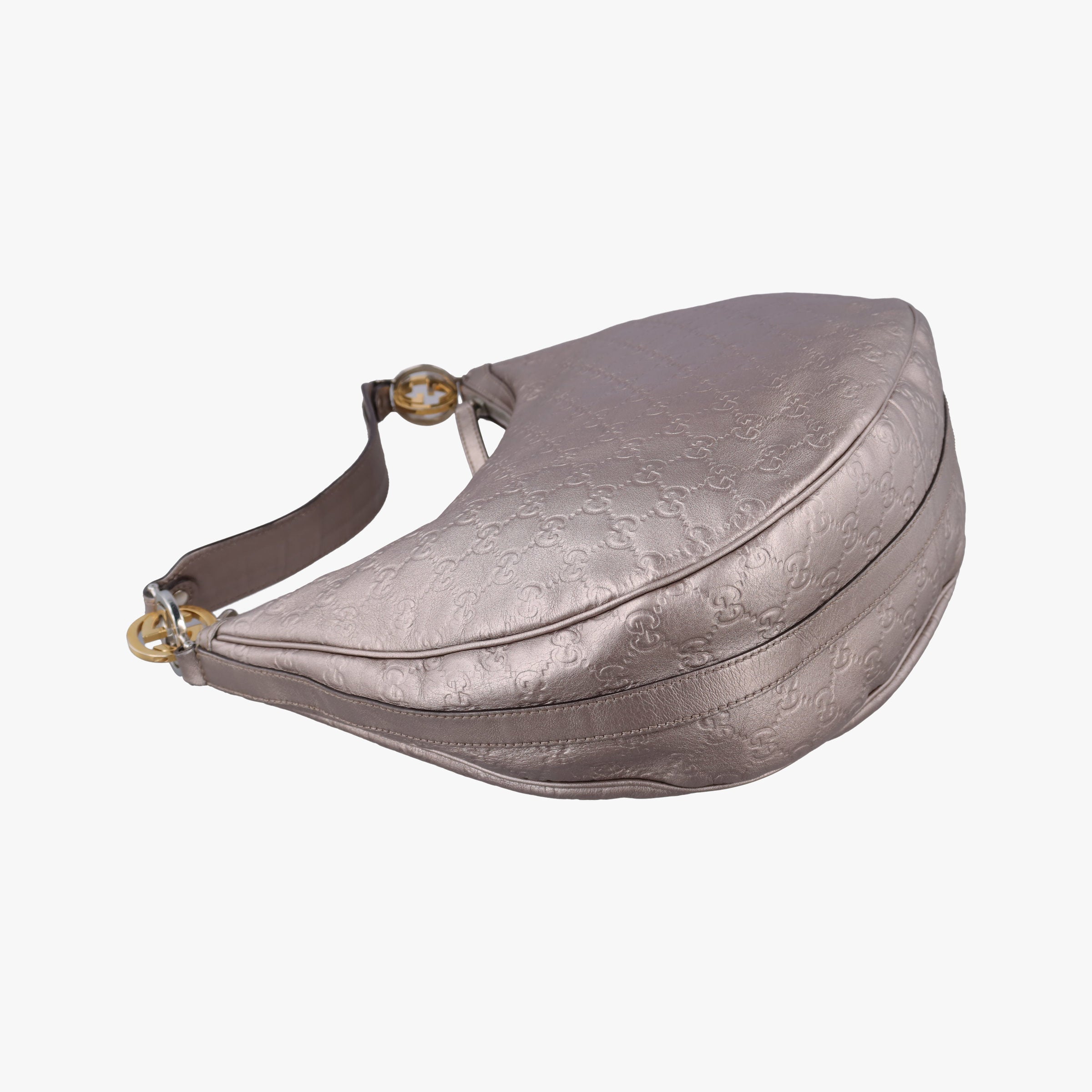 Vintage Gucci GG Twins Hobo Golden Leather 232962 shoulderbag | stylenewstar