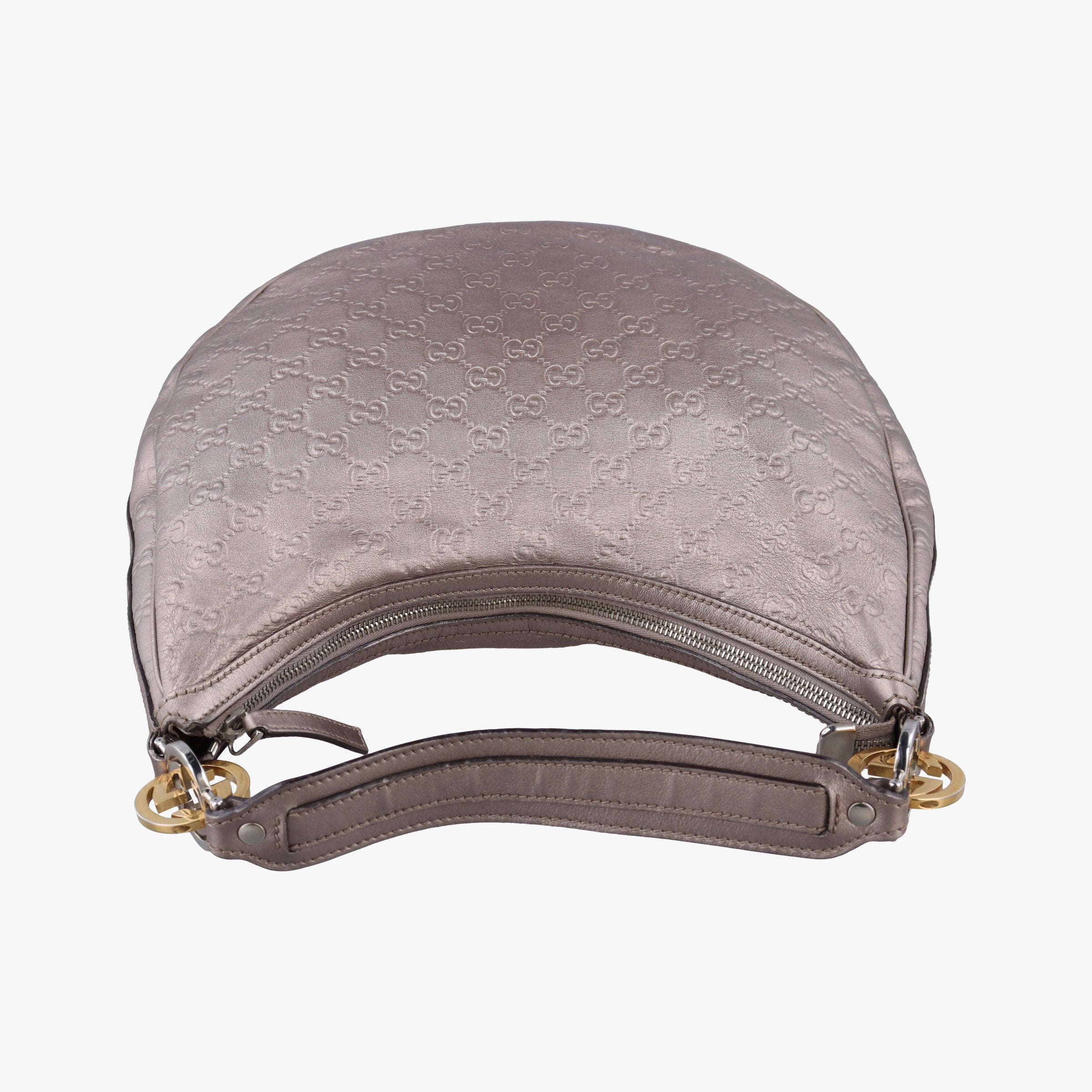 Vintage Gucci GG Twins Hobo Golden Leather 232962 shoulderbag | stylenewstar