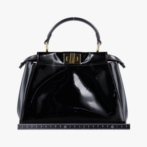 Pre-owned Fendi PEEKABOO Black Patent 8BN244 shoulderbag | stylenewstar