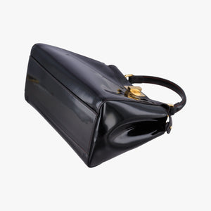 Pre-owned Fendi PEEKABOO Black Patent 8BN244 shoulderbag | stylenewstar