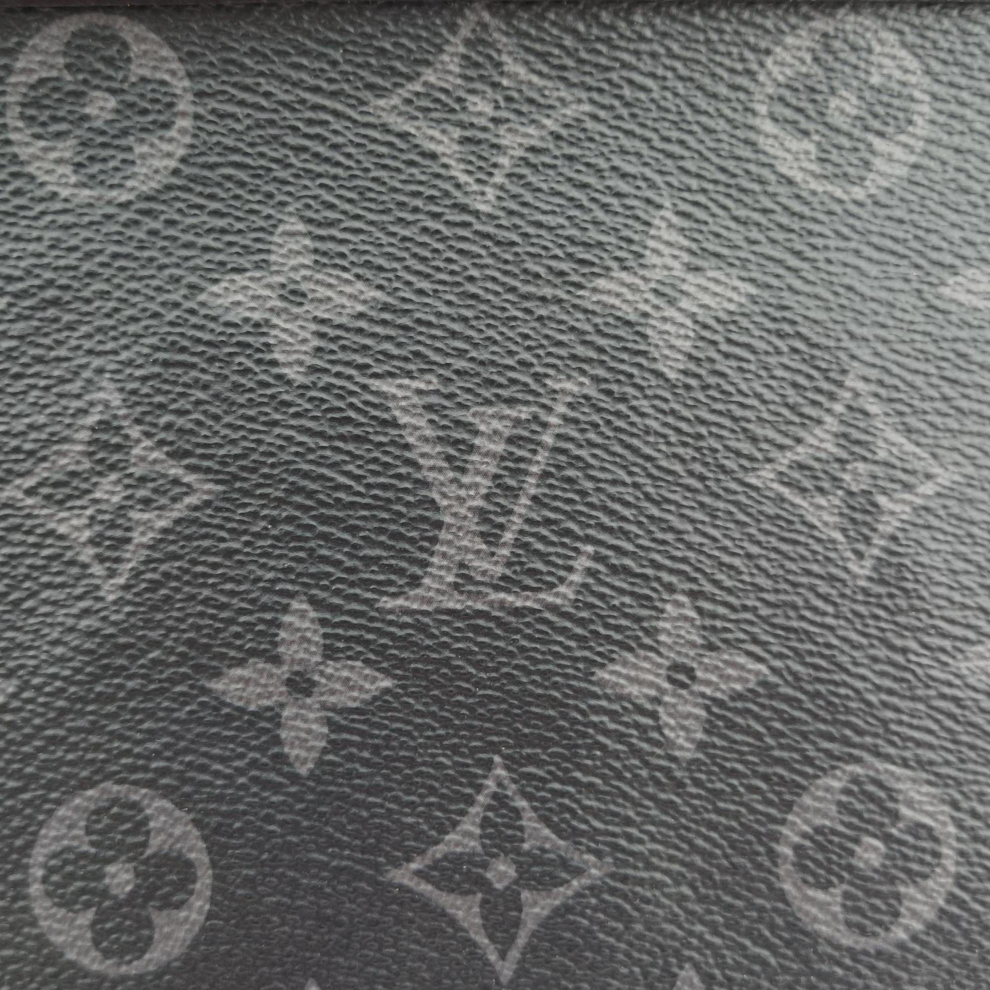 Pre-owned Louis Vuitton Pochette Voyage MM Pacific Blue Monogram Eclipse PVC Coated Canvas M61692 clutchbag | stylenewstar