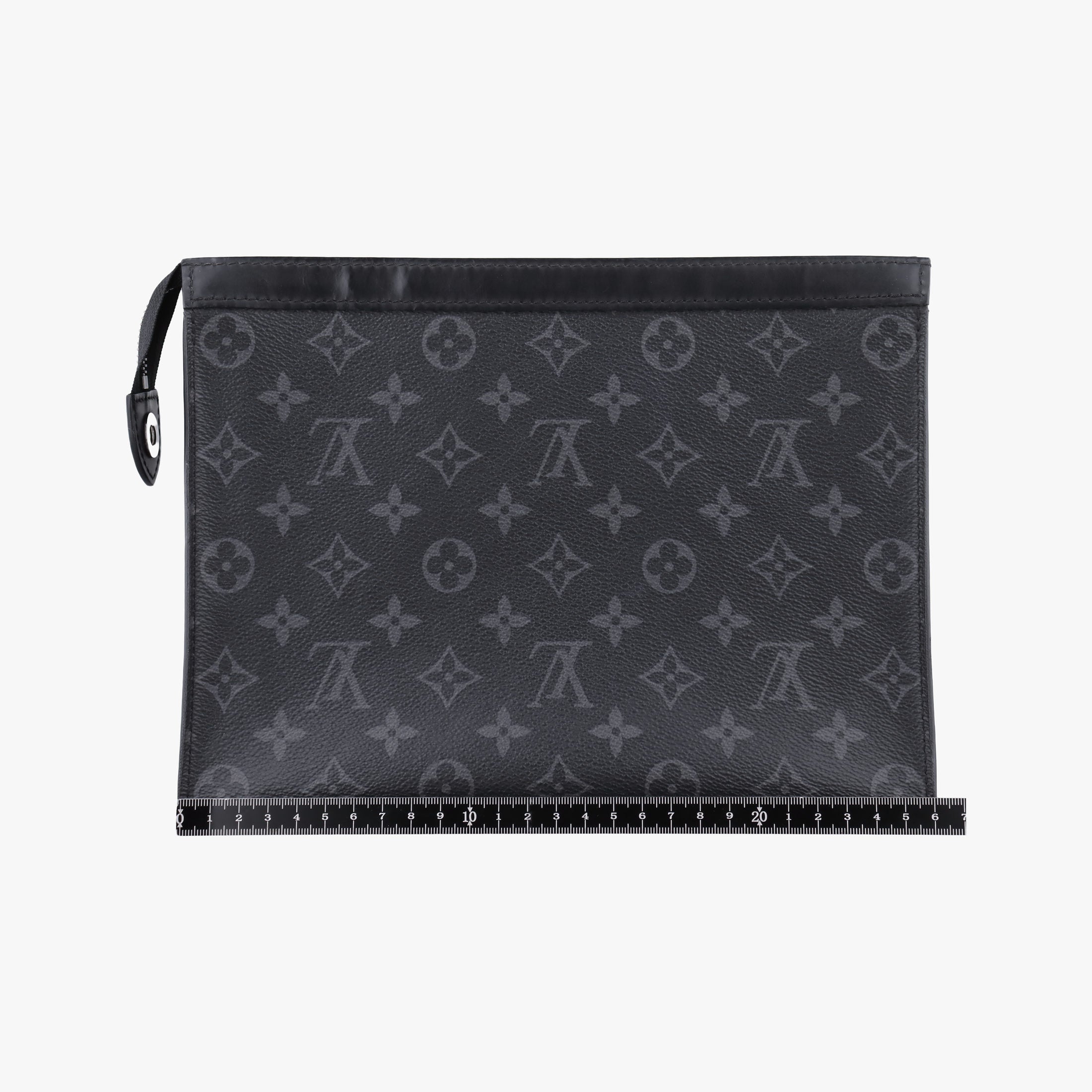 Pre-owned Louis Vuitton Pochette Voyage MM Pacific Blue Monogram Eclipse PVC Coated Canvas M61692 clutchbag | stylenewstar