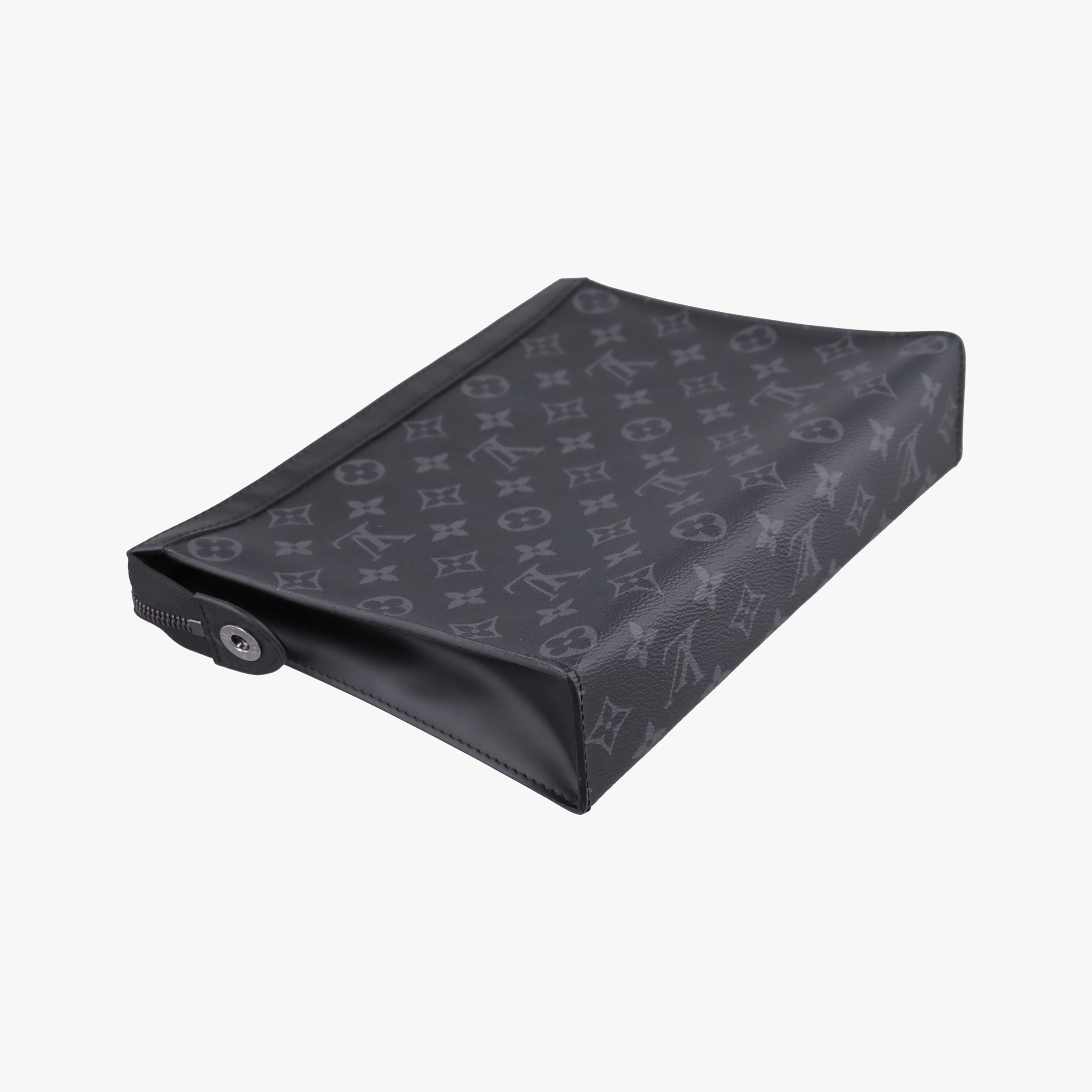 Pre-owned Louis Vuitton Pochette Voyage MM Pacific Blue Monogram Eclipse PVC Coated Canvas M61692 clutchbag | stylenewstar
