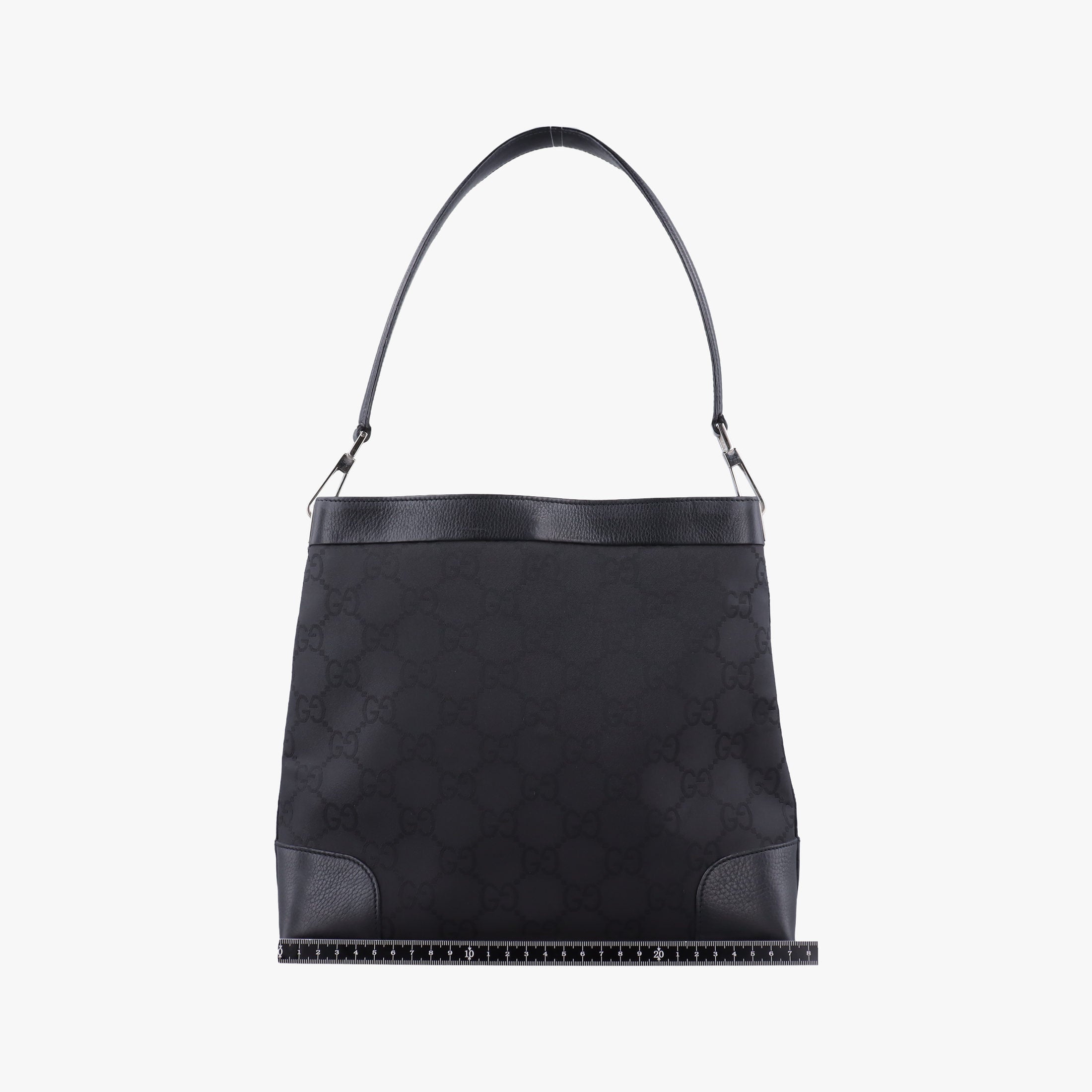 Pre-owned Gucci GG Canvas Black canvas 143745 shoulderbag | stylenewstar