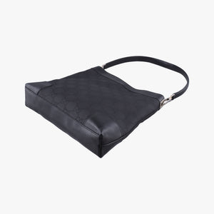 Pre-owned Gucci GG Canvas Black canvas 143745 shoulderbag | stylenewstar