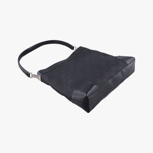 Pre-owned Gucci GG Canvas Black canvas 143745 shoulderbag | stylenewstar