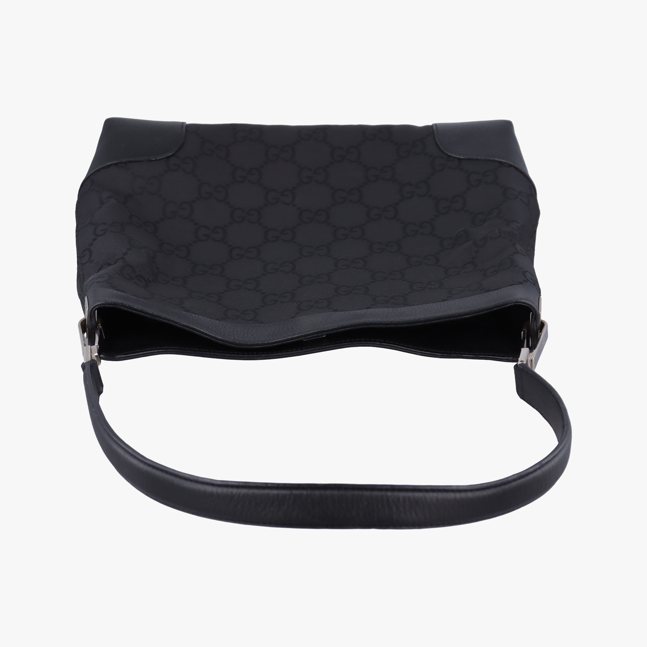Pre-owned Gucci GG Canvas Black canvas 143745 shoulderbag | stylenewstar