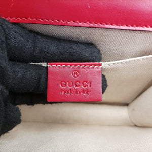 Vintage Gucci GG Marmont Red Leather 431384 shoulderbag | stylenewstar