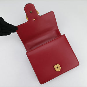 Vintage Gucci GG Marmont Red Leather 431384 shoulderbag | stylenewstar