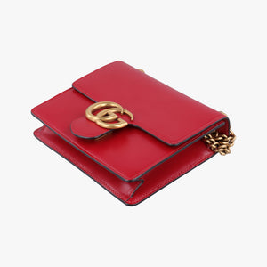 Vintage Gucci GG Marmont Red Leather 431384 shoulderbag | stylenewstar