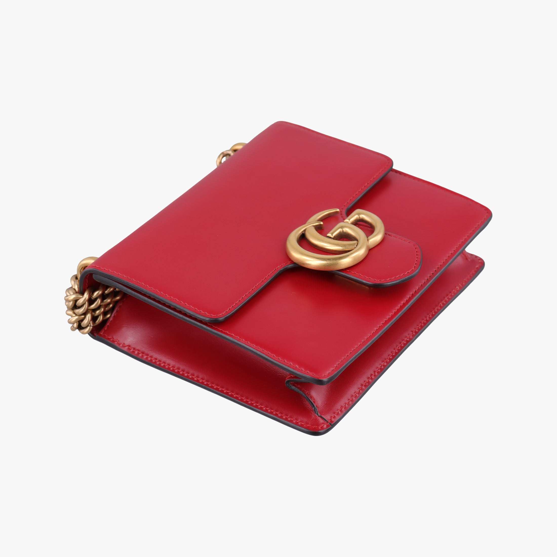 Vintage Gucci GG Marmont Red Leather 431384 shoulderbag | stylenewstar