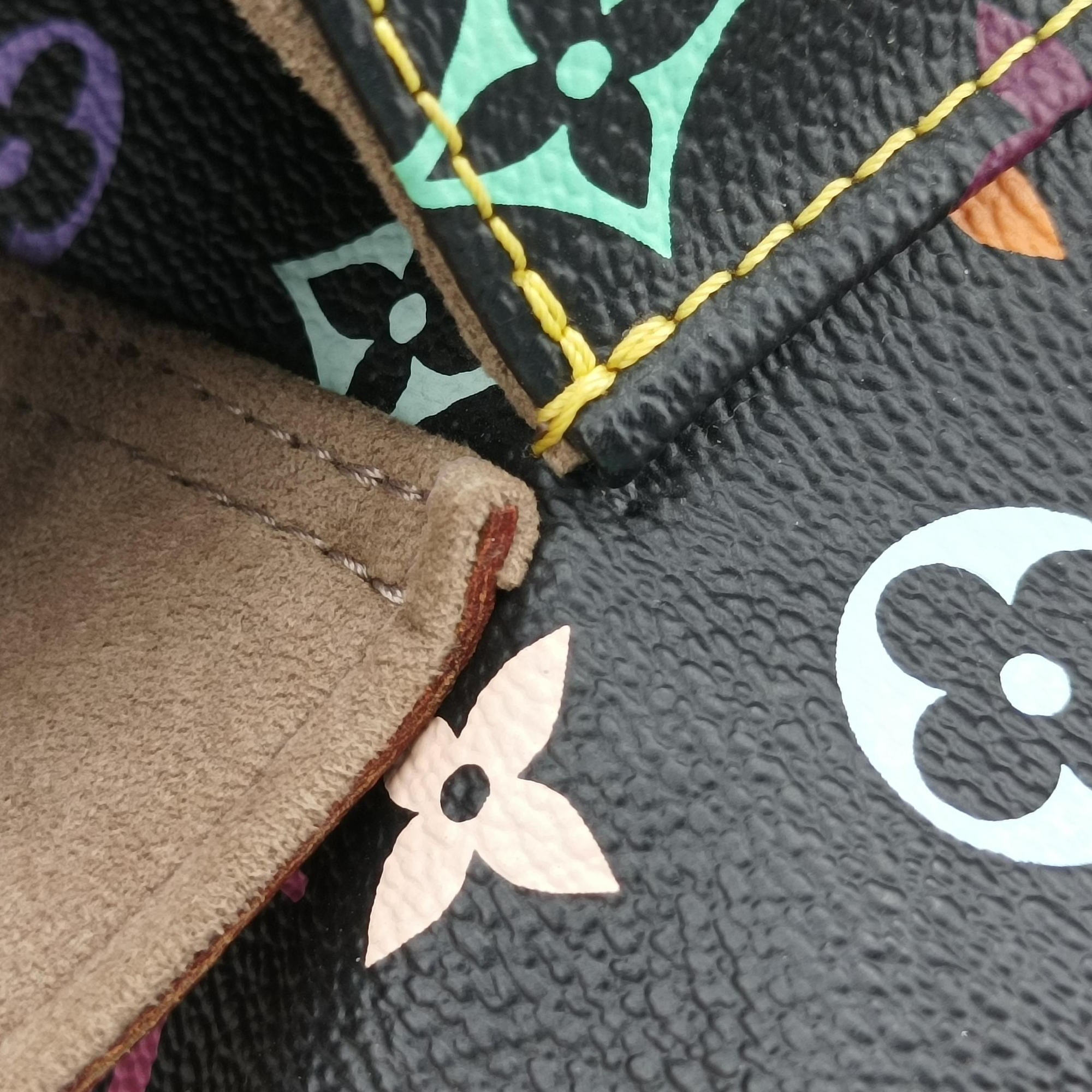 Pre-owned Louis Vuitton RITA Noir Monogram Multicolor M40126 shoulderbag | stylenewstar