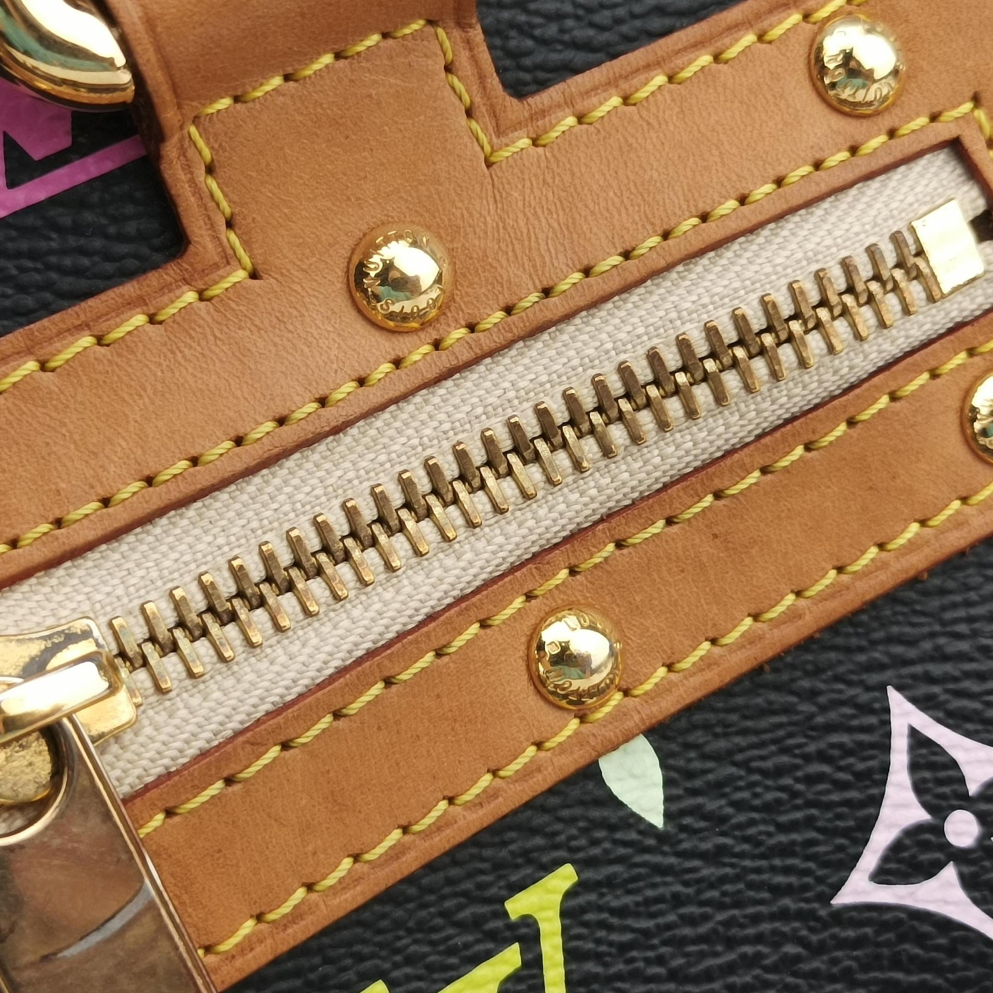 Pre-owned Louis Vuitton RITA Noir Monogram Multicolor M40126 shoulderbag | stylenewstar