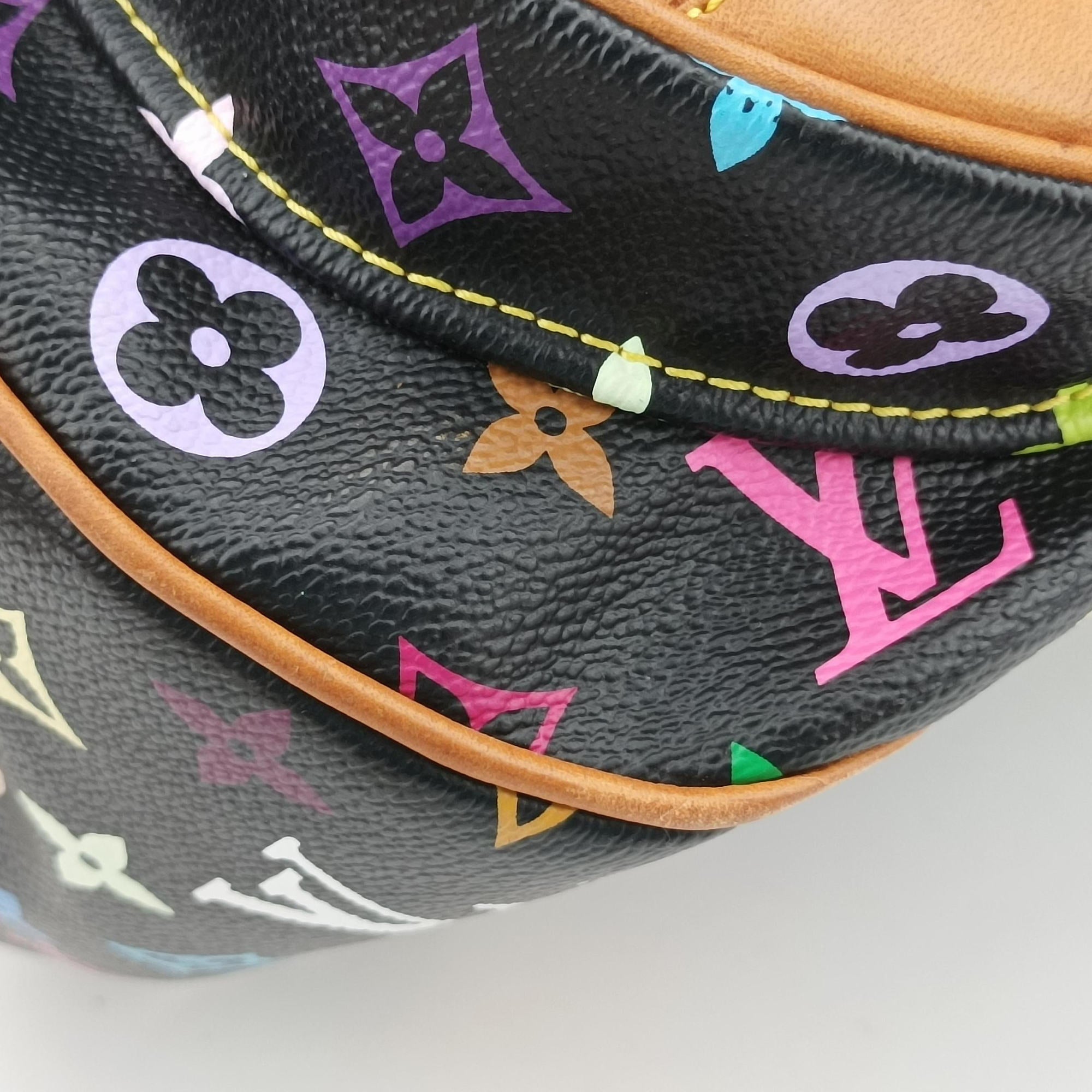 Pre-owned Louis Vuitton RITA Noir Monogram Multicolor M40126 shoulderbag | stylenewstar